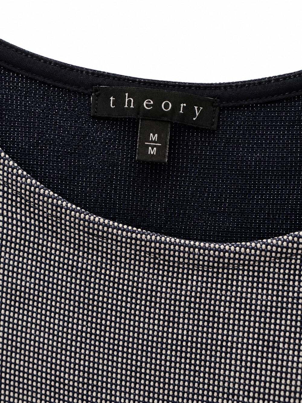 Theory Women's Tweed Cotton 3/4 Sleeve Round Neck Formal Dress (Size M) - Picture 4 of 6